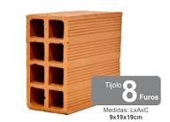 Tijolos 8 furos